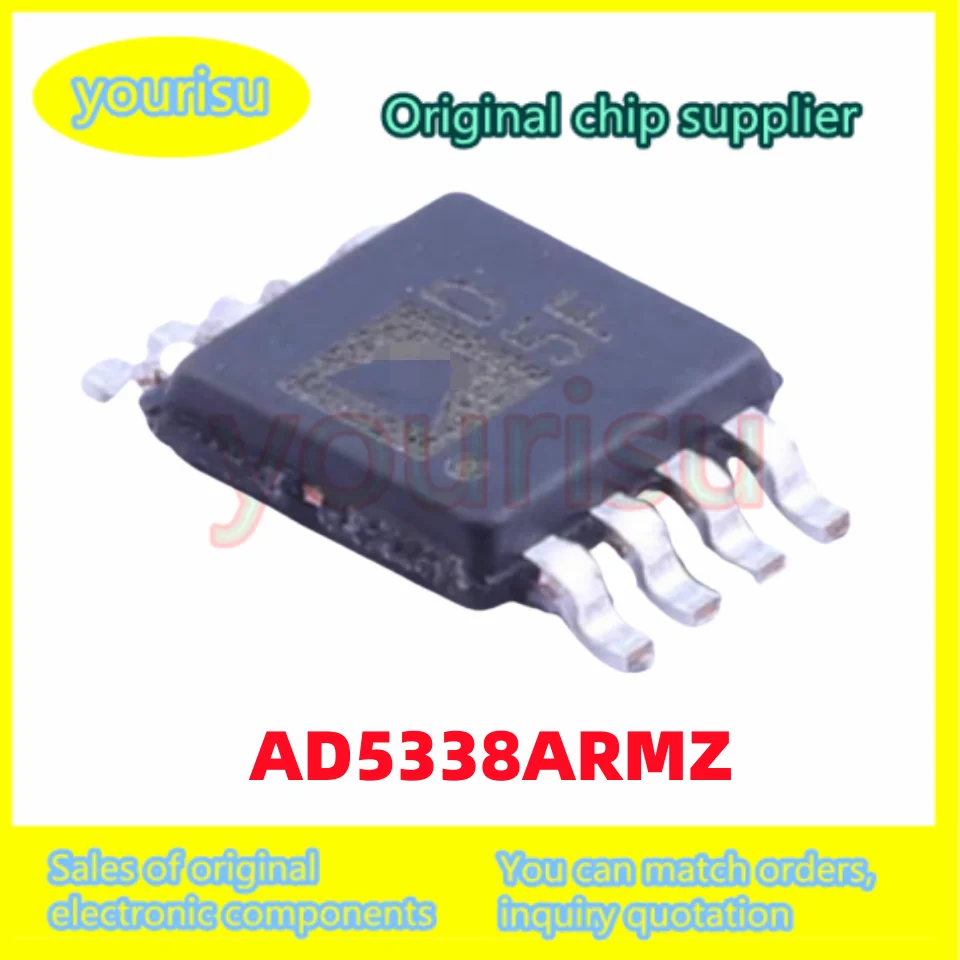 1Pcs/Lot Digital-to-analog conversion chip DAC screen printing D5F AD5338 AD5338ARMZ MSOP-8 AD5338ARM