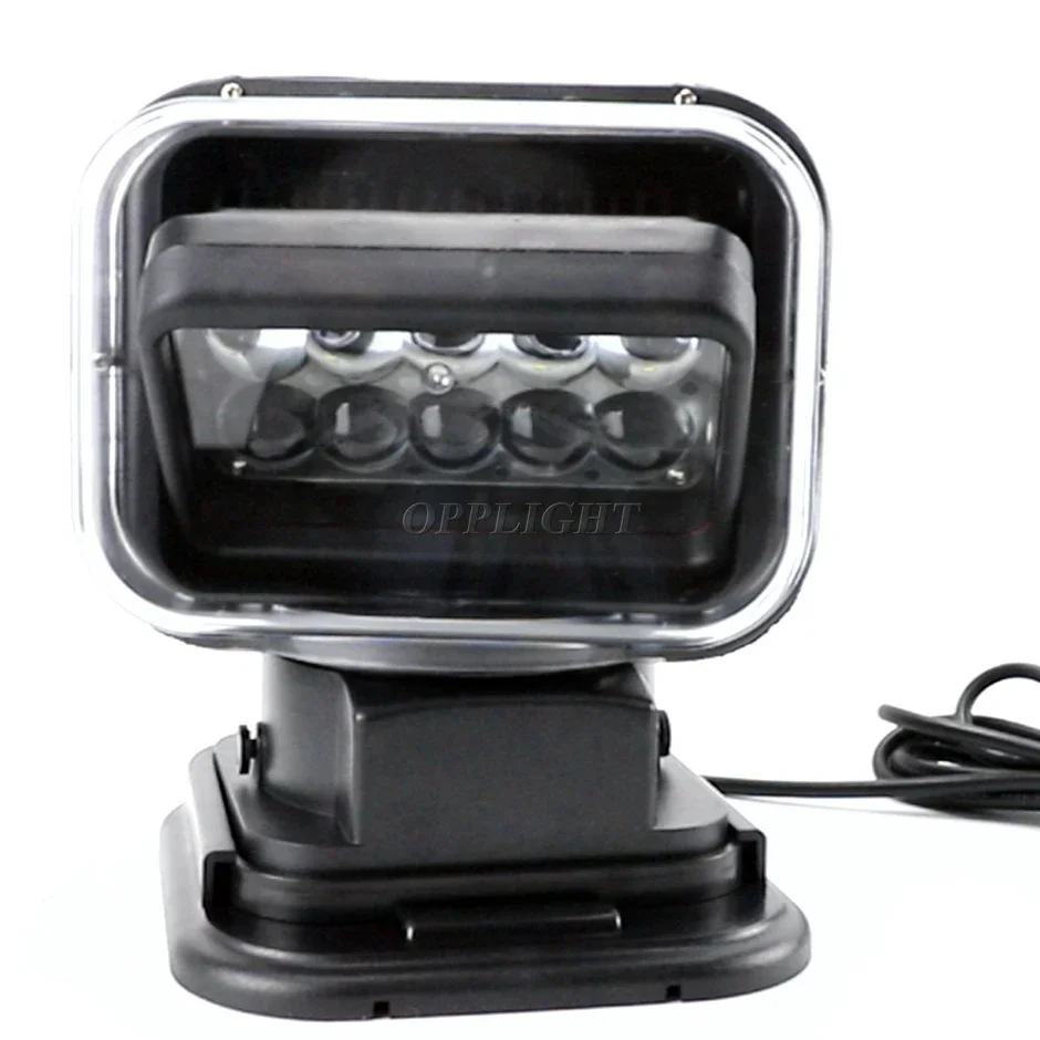 YYHC50W 휴대용 해양 탐조등, 요트 오프로드 트럭 ATV SUV 보트용 LED 탐조등, 7 인치, 12V, 24V