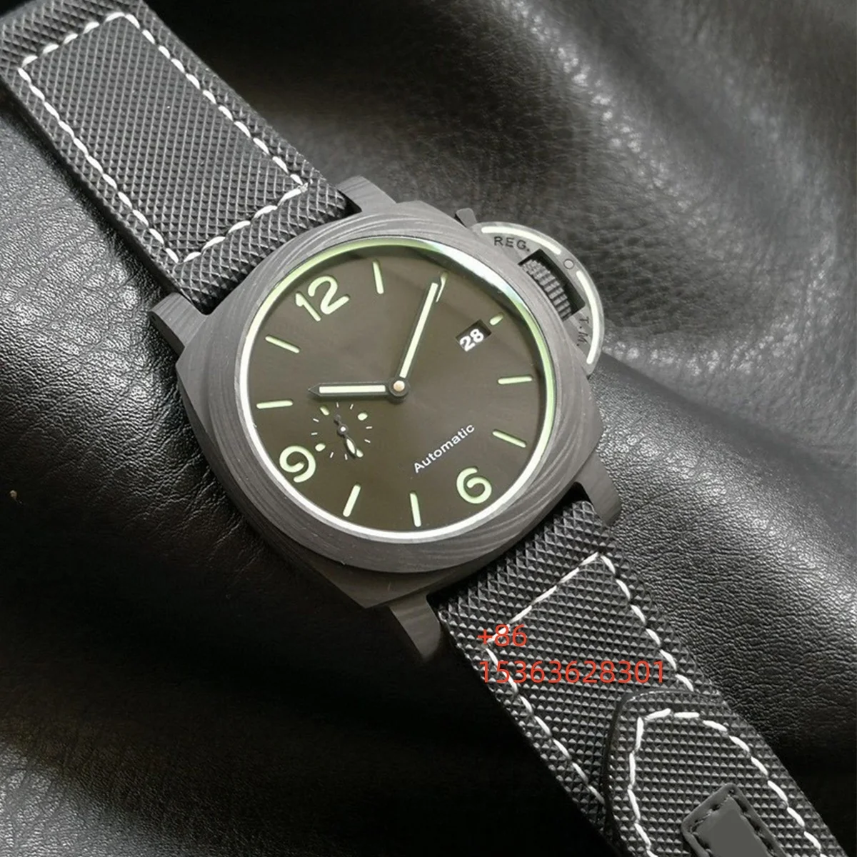 Luxury Watch Case - Relógio Masculino Personalizável de 44mm com