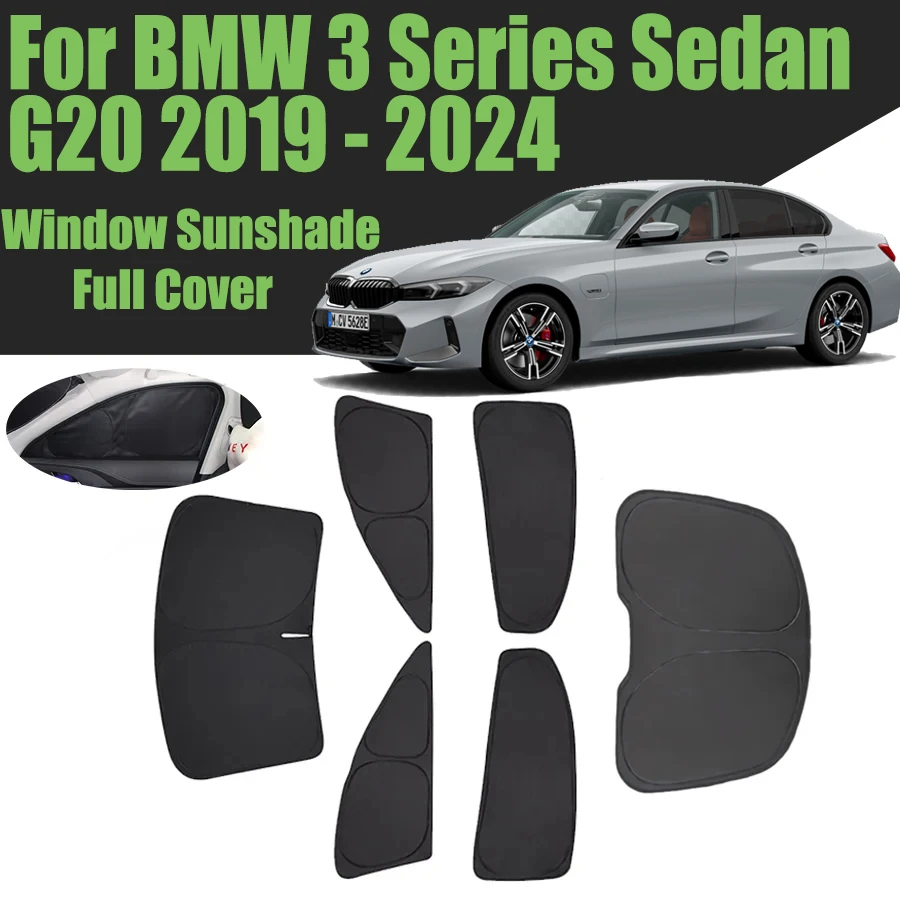 

Изготовленный на заказ солнцезащитный козырек на окно автомобиля для BMW 3 серии, седана G20 2019-2024, полное покрытие, конфиденциальная штора, переднее лобовое стекло 2020 2022