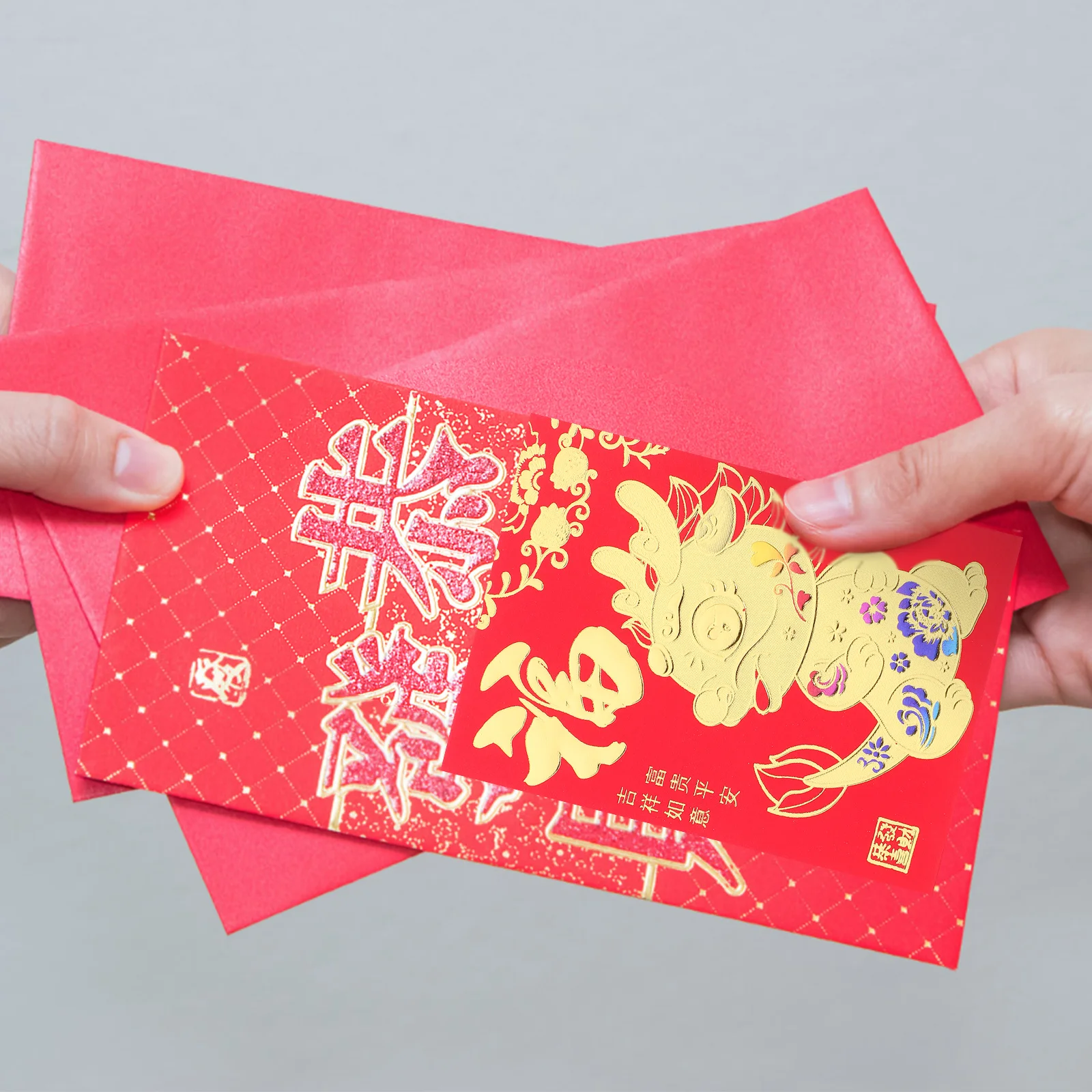 

36Pcs Red Envelopes Chinese New Year Creative Dragon Pattern Cash Gift Packets Spring Festival Money Bags 2024 Luck Money