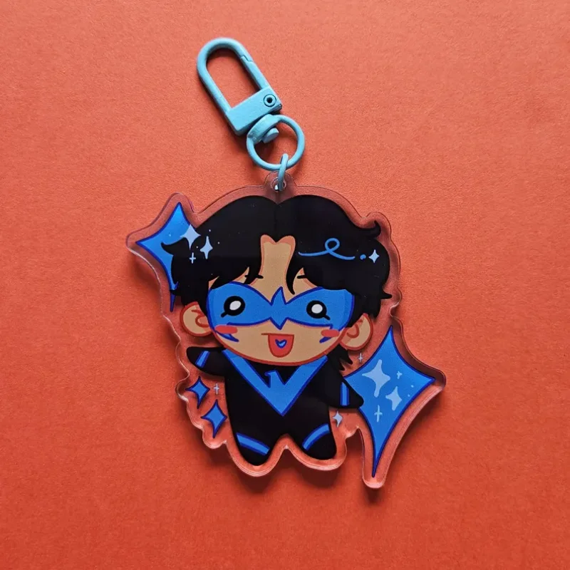 Acrylic Keychains Batboys Robins Double Sided Keychains Baseball Theme Party Favors And Decorations