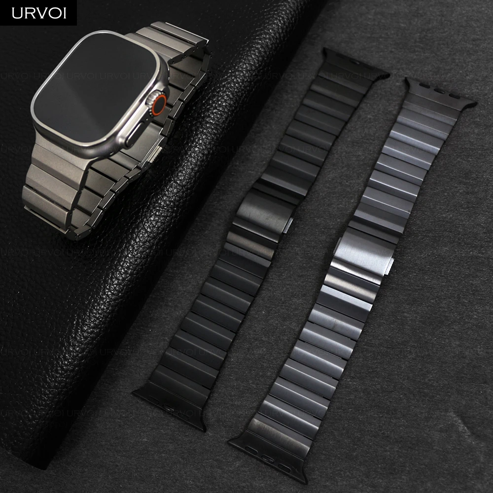 URVOI Titanium Band for Apple Watch Ultra 2 1 Series 10 9 8 7 6 SE strap for iWatch Magnet Closure for nomad wristband 46 49mm