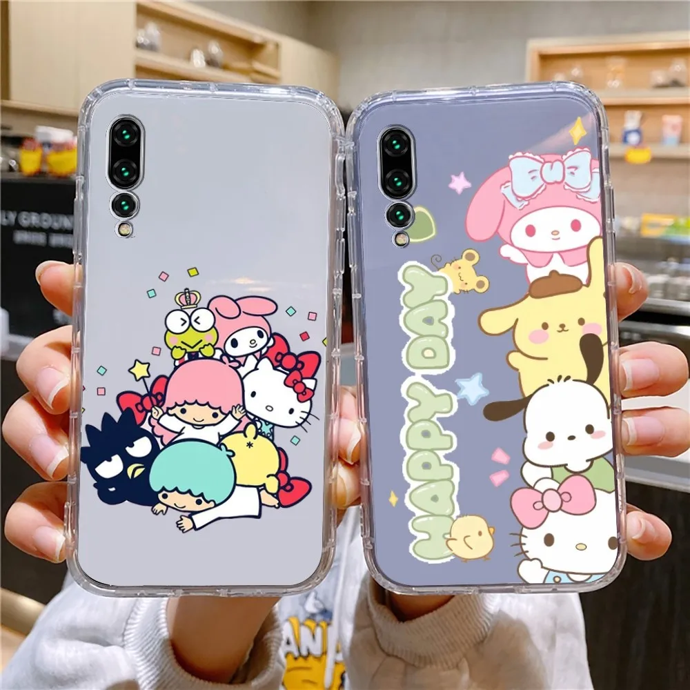 Cute S-Sanrio Phone Case For Xiaomi 11 Redmi Note 11 5G 8T 9A 9 10T Note8Pro Note9 12SUltra Transparent Case