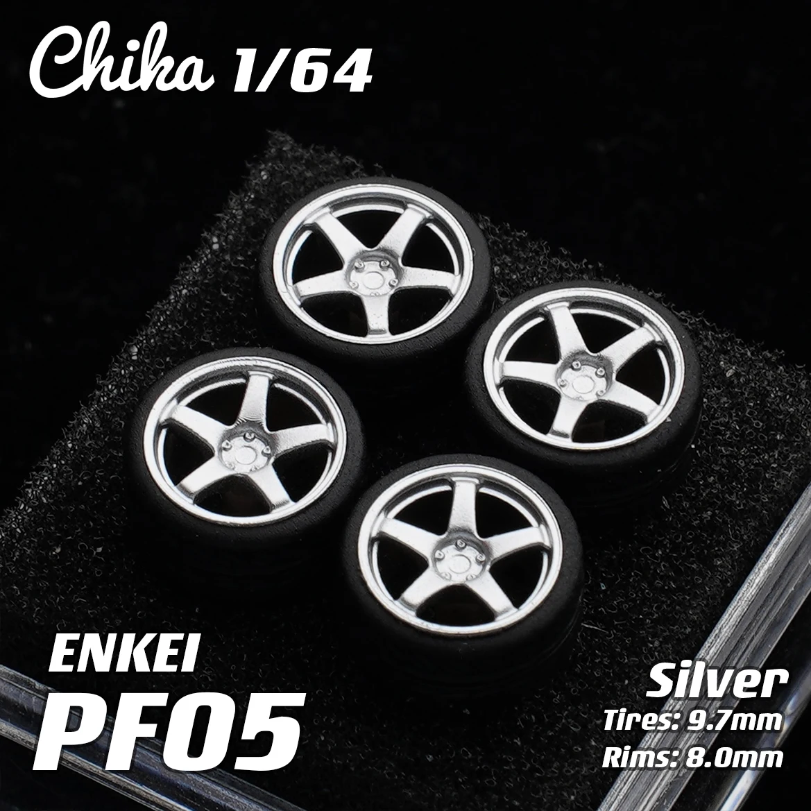 Chika 1/64 Nabes Wheels Tires PF05 R01 CV04 MS3 Luxurious Modified Parts JDM VIP for Tomica MiniGT Modified Wheels