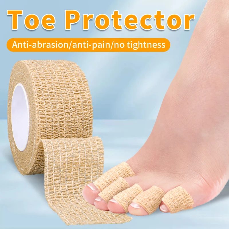 

Black Self-Adhesive Elastic Bandage Tape Sports Stretch Protection Wrist Fingers Toes Soothing Non-Slip High Heels Traceless