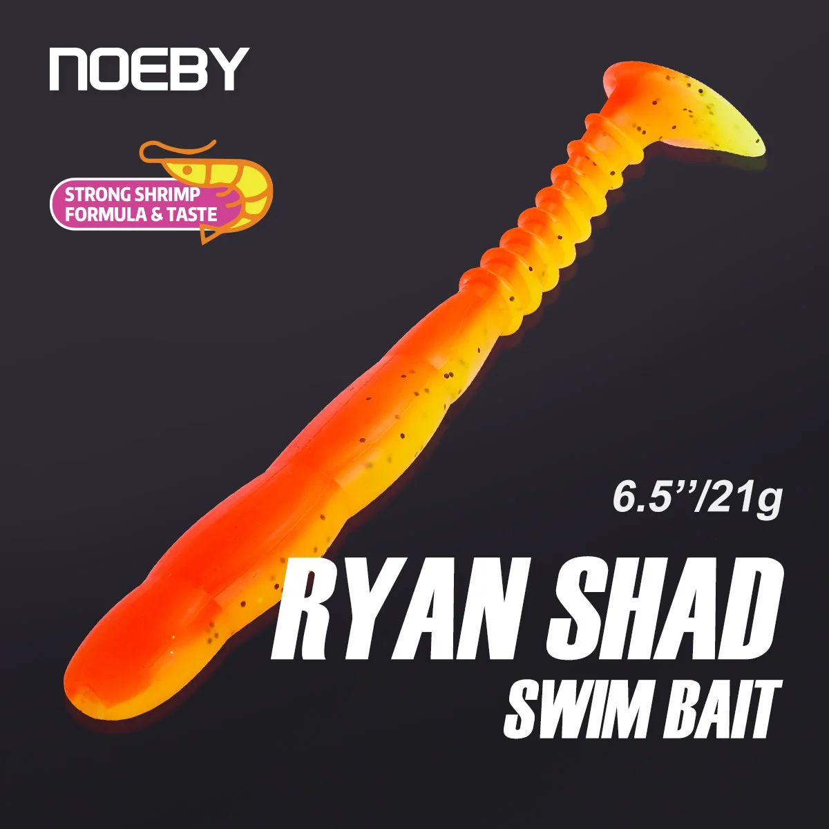 

Noeby Soft Bait 150mm 21g Ryan Shad Swimbait 6.5" Artificial Soft Lure Wobblers Jig Head Minnow Bass Pike Perch Fishing Lure