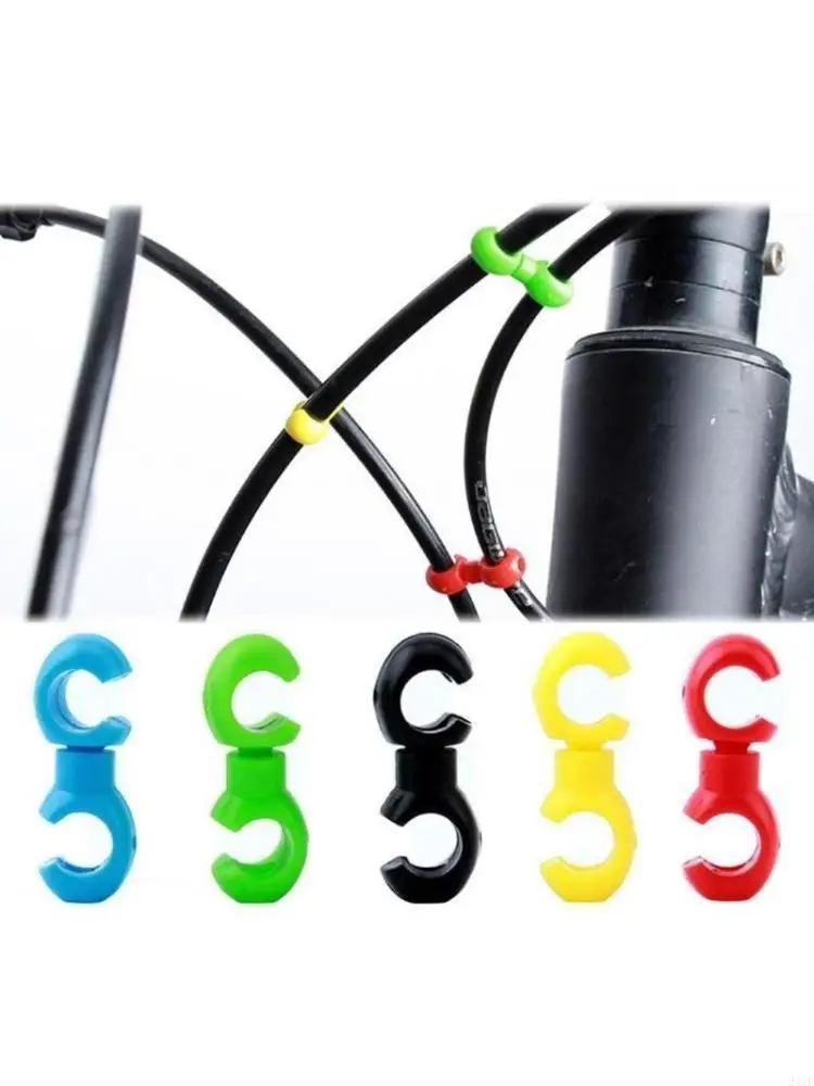 

Зажим для тормозной магистрали велосипеда, 10 шт., регулируемое крепление для велосипедных тросов, безопасный держатель лески