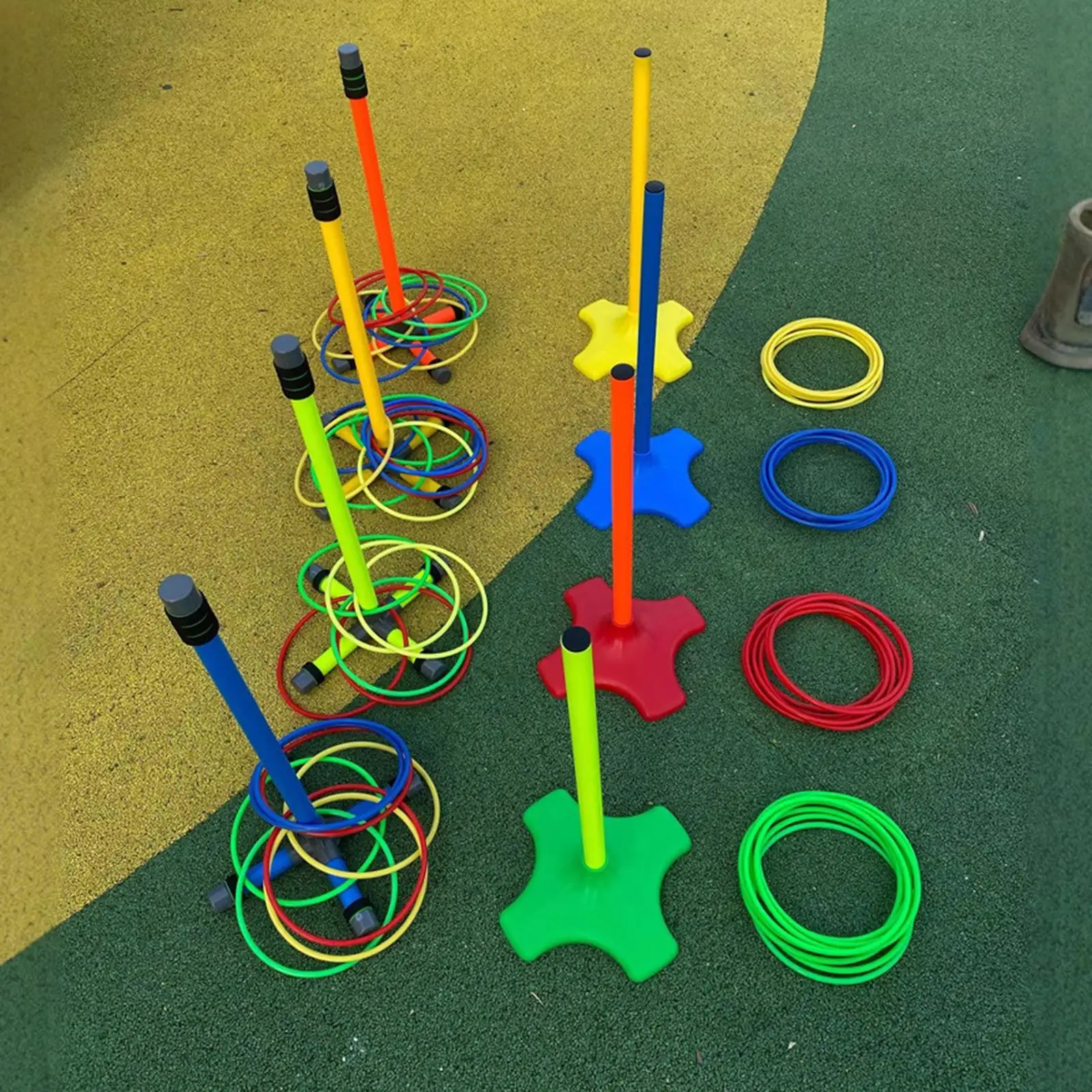 Ring Tossing Game for Children Interactive Sport Toy Backyard Throwing Game Carnival Indoor Outdoor Education Playset Birthday