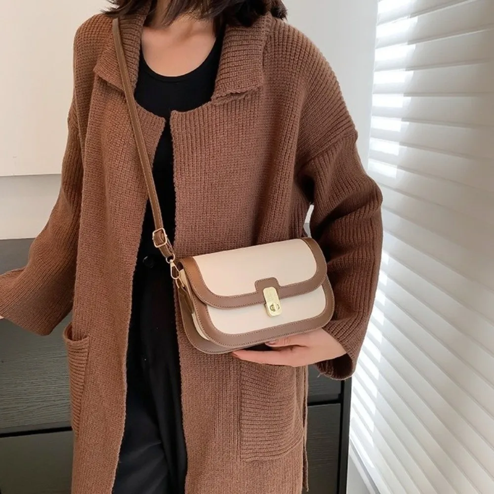 شخصية الملمس بو الجلود حقيبة كتف مربع يده حقيبة كروسبودي بلون الكورية نمط المرأة تحت الإبط حقيبة السفر