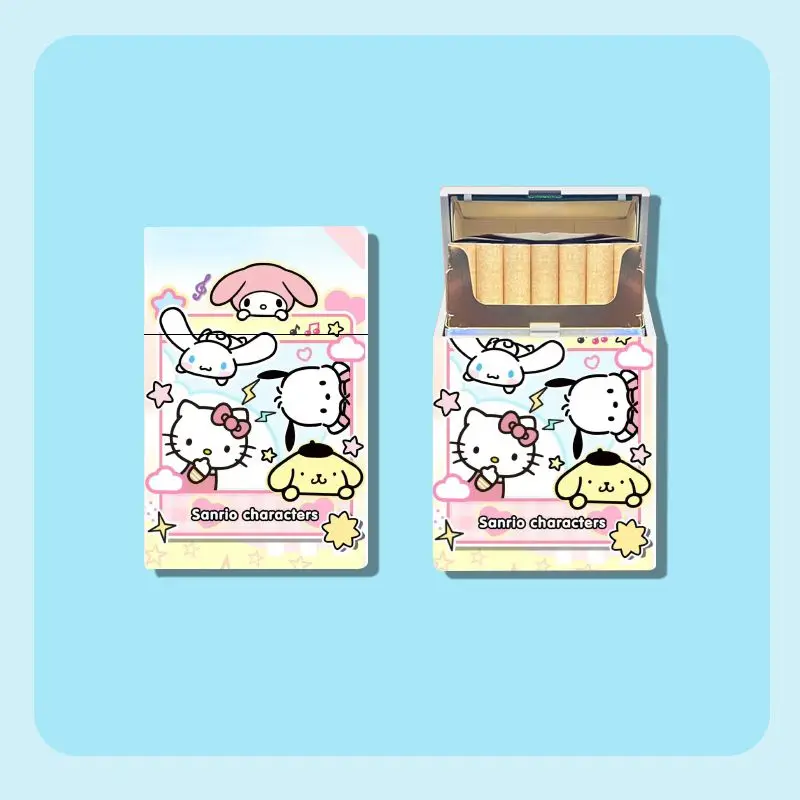 Miniso Hello Kitty Cute Kawaii Series Cigarette Box Cartoon Cigarette Box Anti-stress and Moisture-proof Gift for Boyfriend