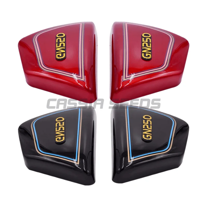 Motorcycle Side Covers Left and Right Frame 1 Pair GN250 GN250 Black Red