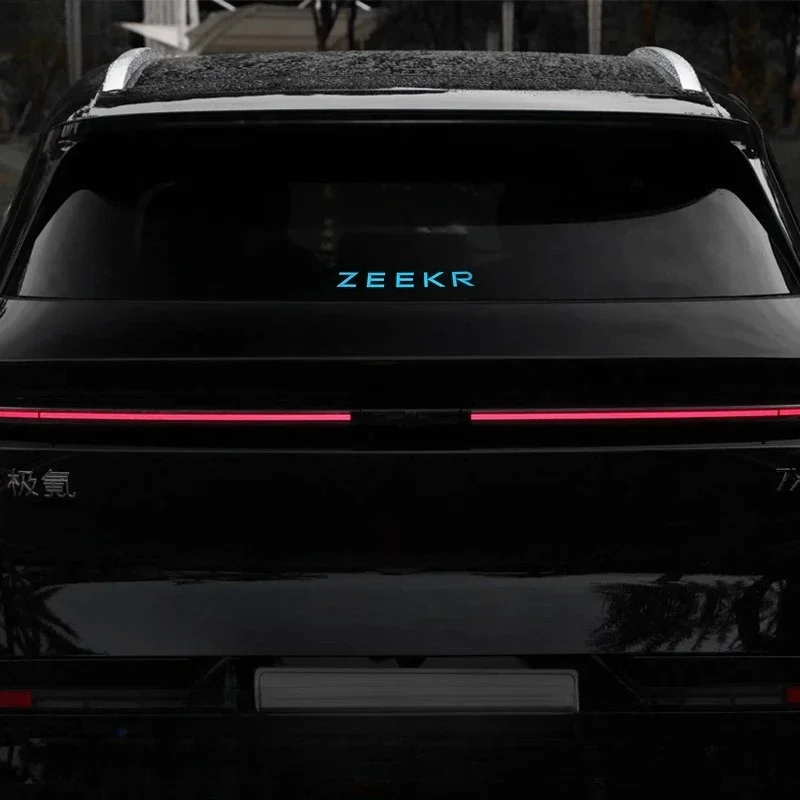 ل ZEEKR 7X الباب الخلفي الإنجليزية تغيير لون لاصق غشائي رسالة تغيير لون فيلم لوازم السيارة الخارجية تعديل ملصق #2