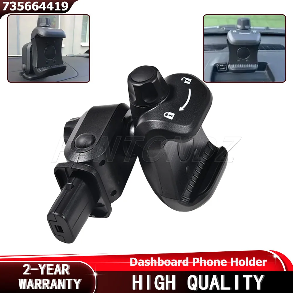 Dashboard Phone Holder Cradle Mobile Phone Holder Smartphone Smart For Fiat 500 Punto Panda Ducato 735664419 735645489