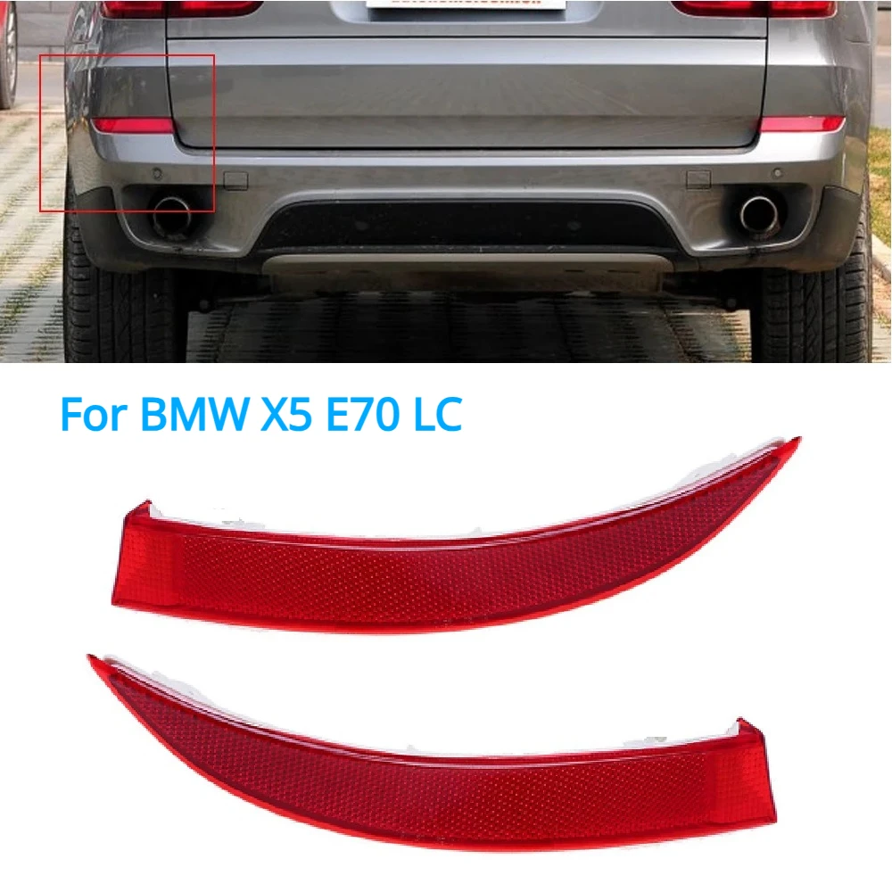 

Right / Left Side For BMW X5 E70 LCI 2011 2012 2013 Rear Bumper Red Lens Reflector Tail Light Housing