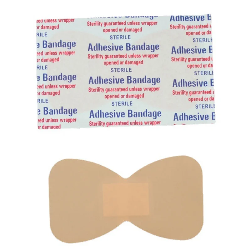 

100pcs/lot Wound Dressing Sterile Stickers Emergency Kit Curved Healing Patches Bandage Band Aid Waterproof Adhesive Plaster