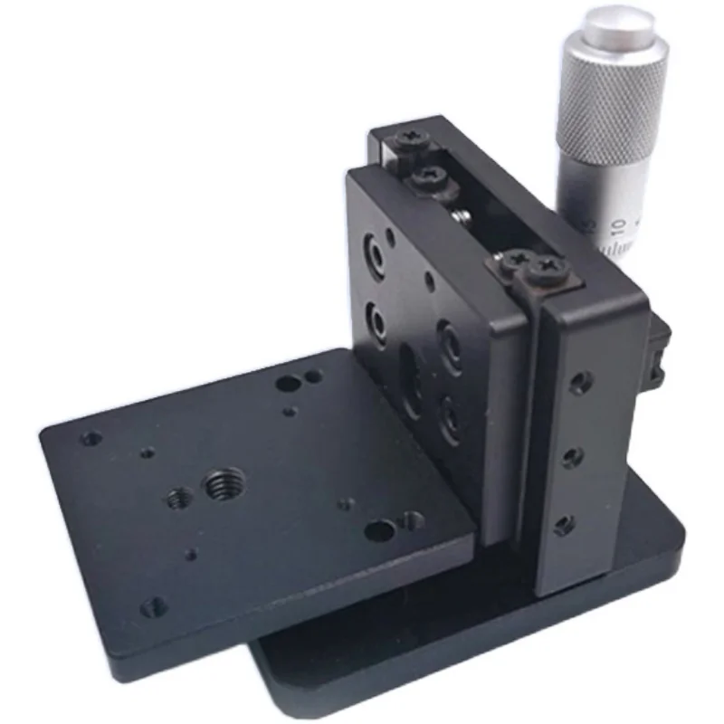 Lab Precision Manual Lifting Table Micrmeter Head Vertical Drive Height Adjustment 43x47MM Displacement Table PT-SD13M