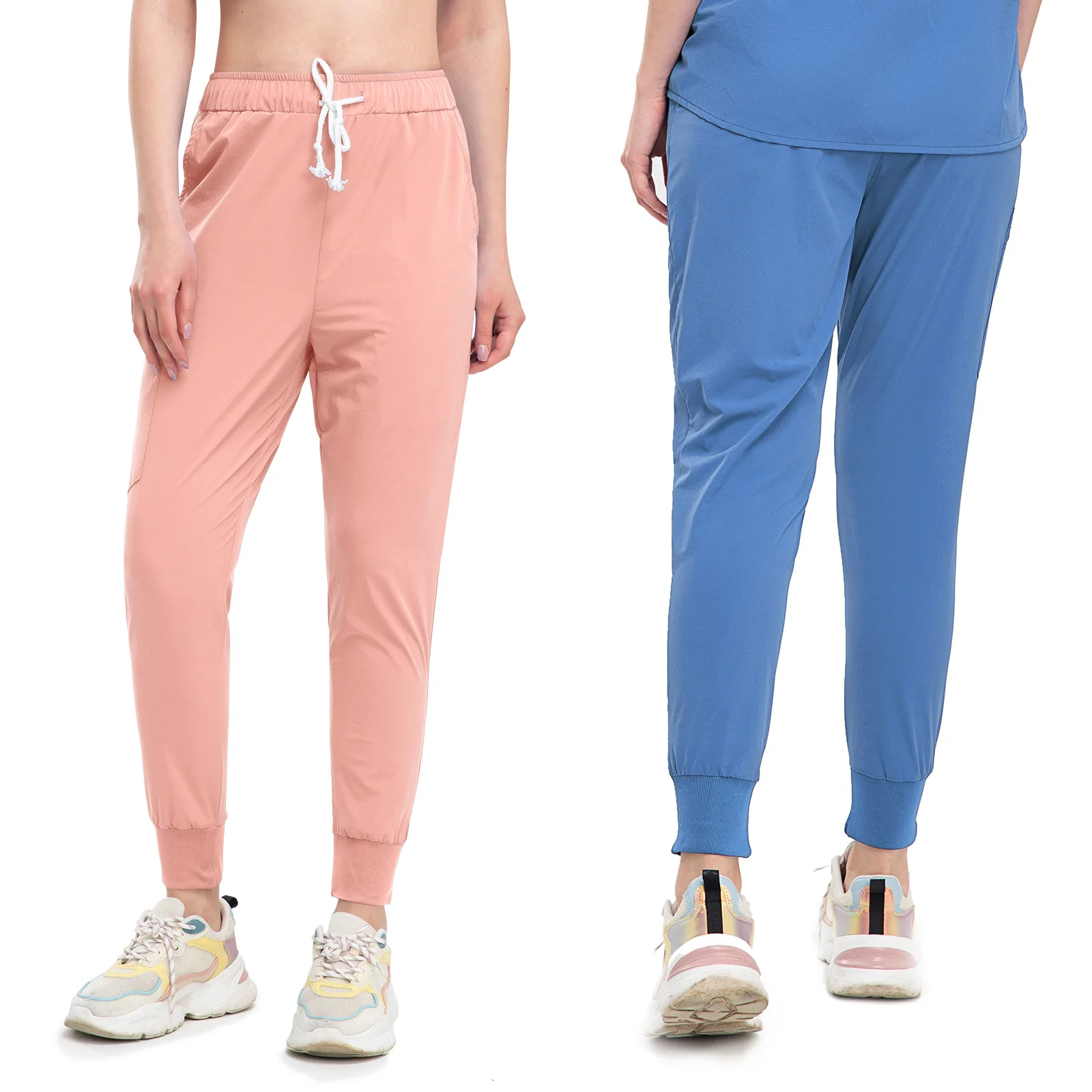 

Unisex Nurse Uniforms Bottoms Elastic drawstring Doctor surgical pants clinic hospital Beauty salon Work Trouser Scrubs pants