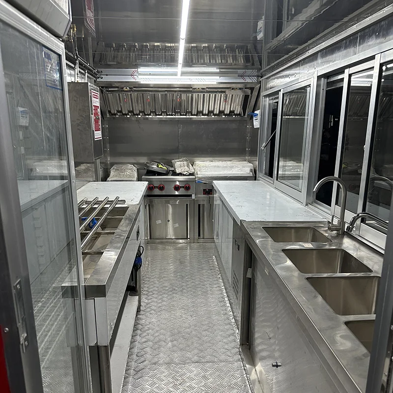American Street Legal Food Truck Trailer Mobile Kitchen Donut BBQ Snack Truck Large Food Truck For Sale In The United States