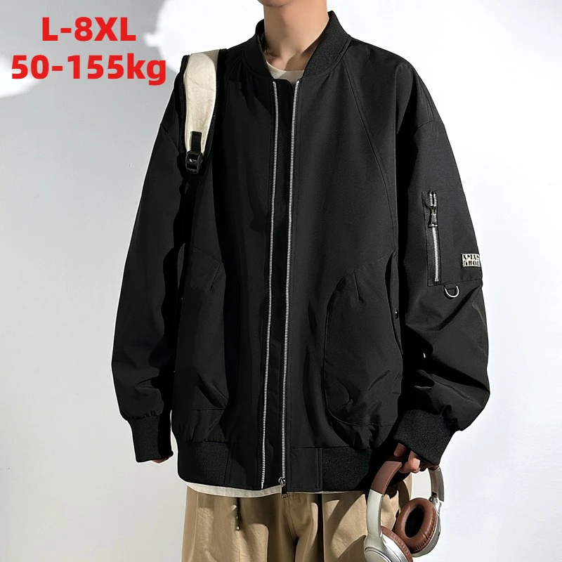 

2026 L-8XL Men's Spring Autumn155kg Comfortable Outdoors Traveling Lightweight Outer Jackets Fashion Coat Man Versatile Overcoat
