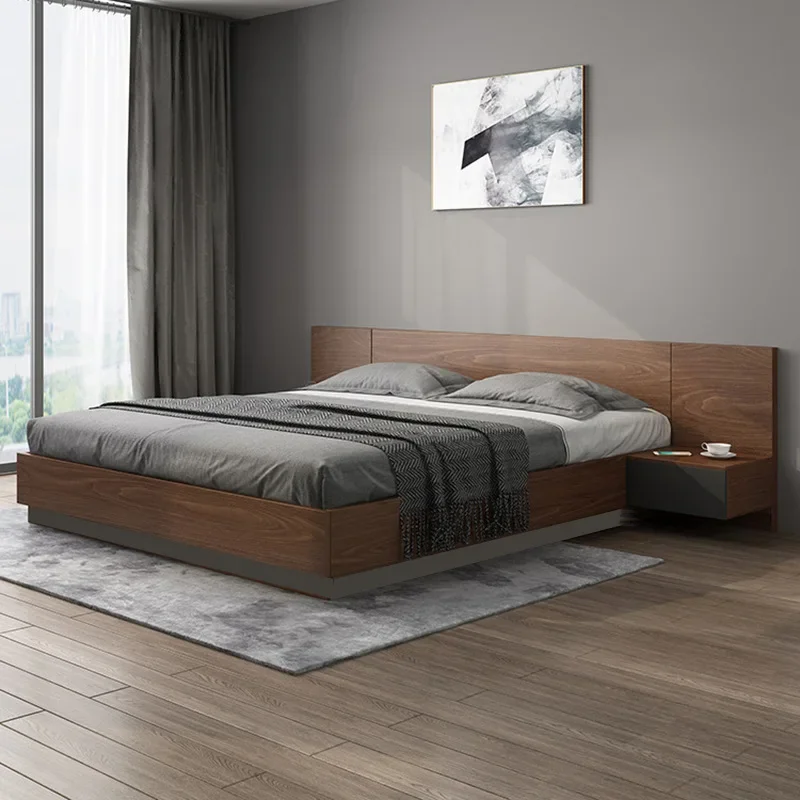 

Unique European Double Bed Platform Elegant Pretty Solid Wood Luxury Bed Bases Bedroom Modern Camas Queen Size Furniture Home