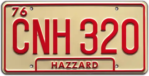 Dukes of Hazzard | Georgia CNH 320 Metal Stamped Tin Sign