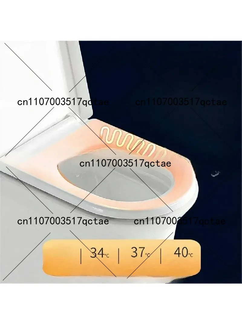 4-level Adjustable Temperature Leak Proof Toilet Seat, Waterproof U/V Seat Cushion, Antibacterial Heating Toilet Seat