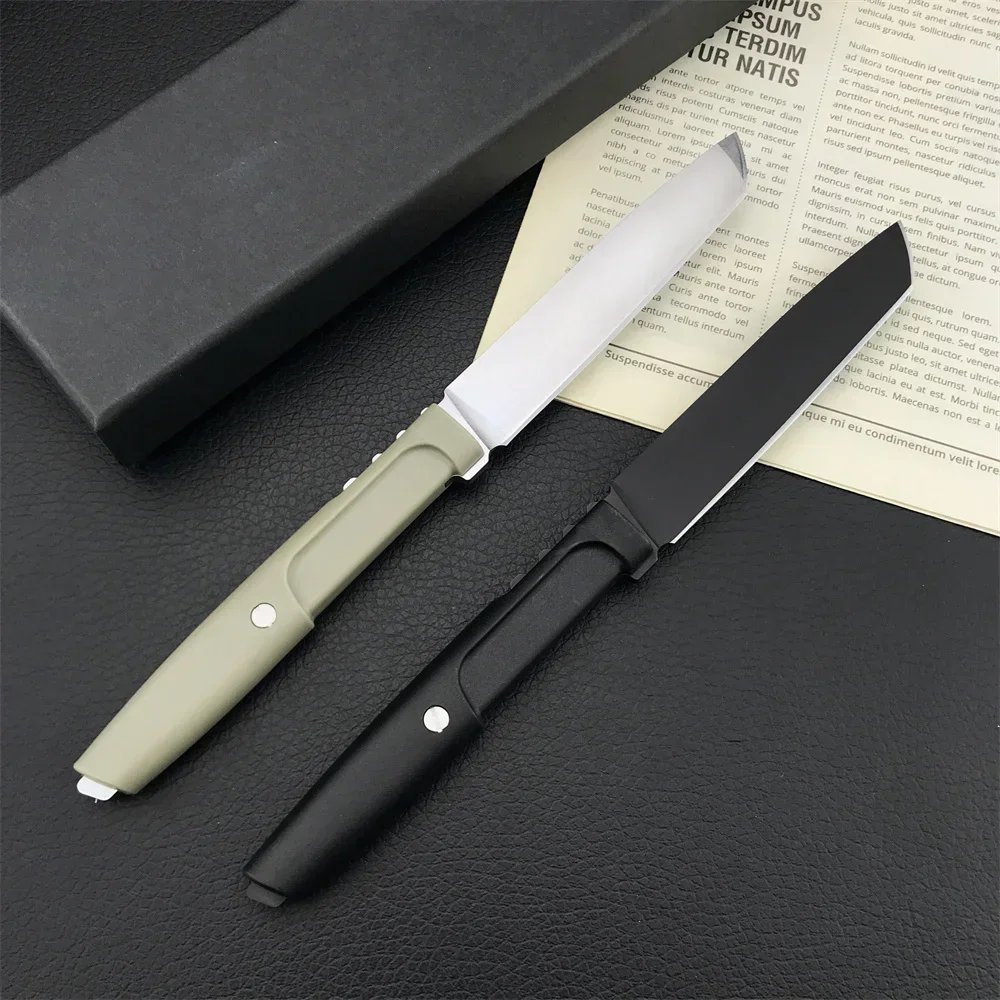 مامبا التكتيكية مستقيم السكاكين شفرة مثبتة سكين 440C الصلب ألياف النايلون مقبض EDC في الهواء الطلق الصيد بقاء أدوات التخييم