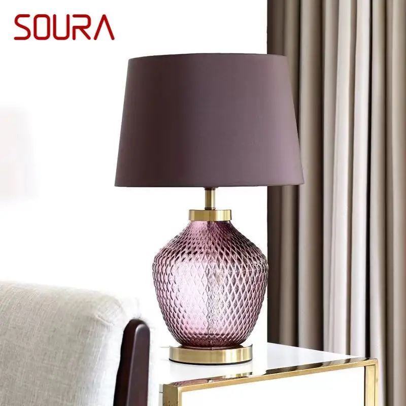 

SOURA Nordic Modern Table Lamp Fashionable Art Blue Iiving Room Bedroom Hotel LED Personality Originality Desk Light