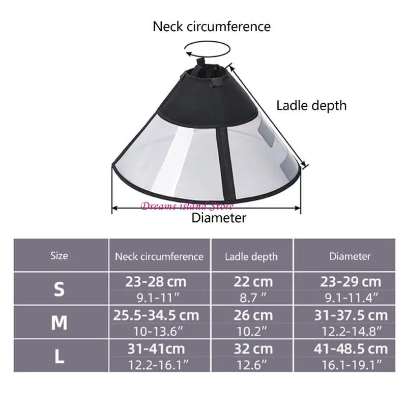 طوق مخروط القطط مريح لاستعادة ما بعد الجراحة وحماية الجرح HX6C