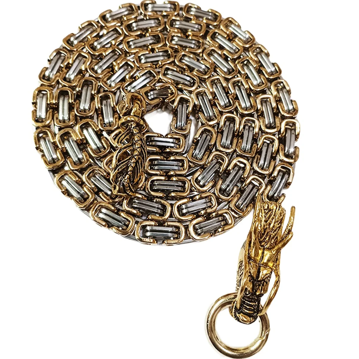 2025+ アウトドア ドラゴン スパイン セルフ ホイップ チェーン ステンレス鋼 チタン鋼 キール ブレスレット メタル ネックレス ウエスト チェーン A