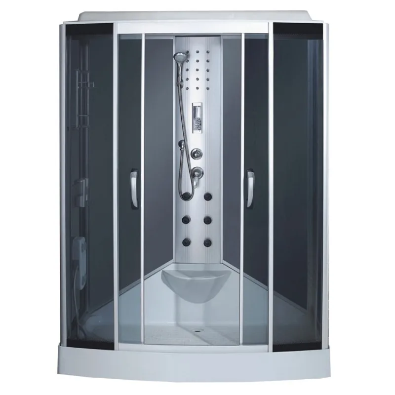 

Good Desgin aluminum frame tempered glass steam shower room shower room with seat and computer control panel