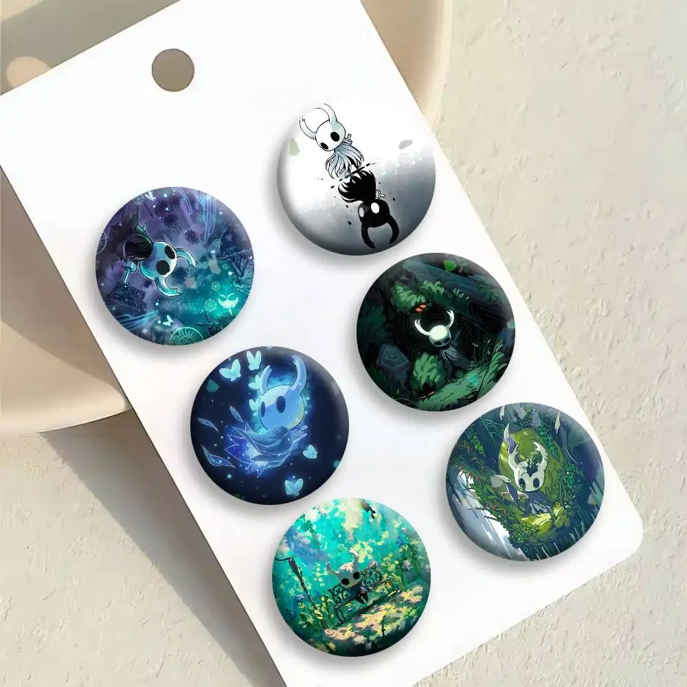 

H-Hollow K-Knight Button Pins Backpack Clothing Decor Brooch Badge Jewelry Gifts for Kids