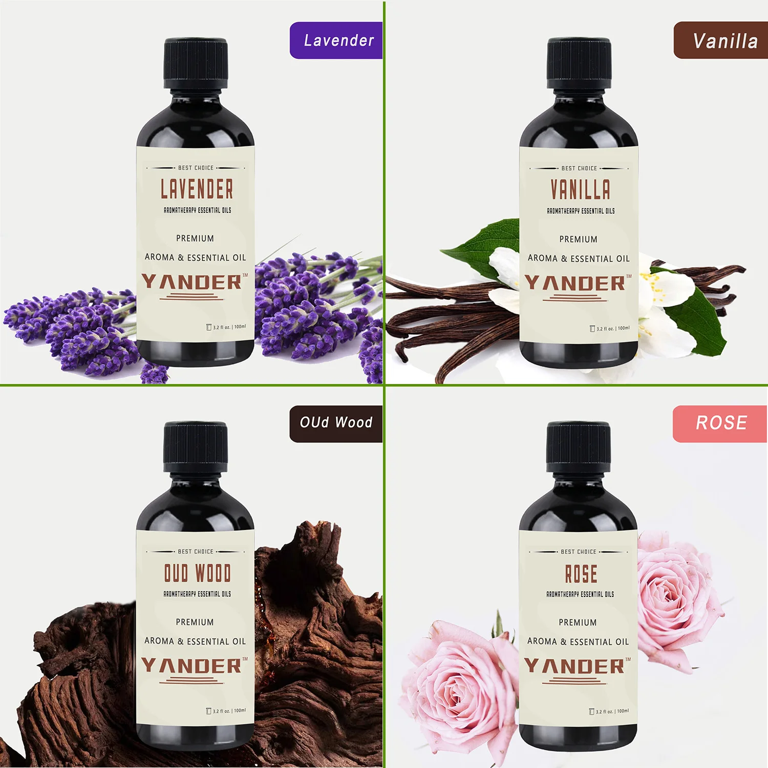 Натуральное эфирное масло лаванды YANDER 100 мл для изготовления свечей ароматическое свечное масло розовое ванильное уд дерево долговечное свечное масло