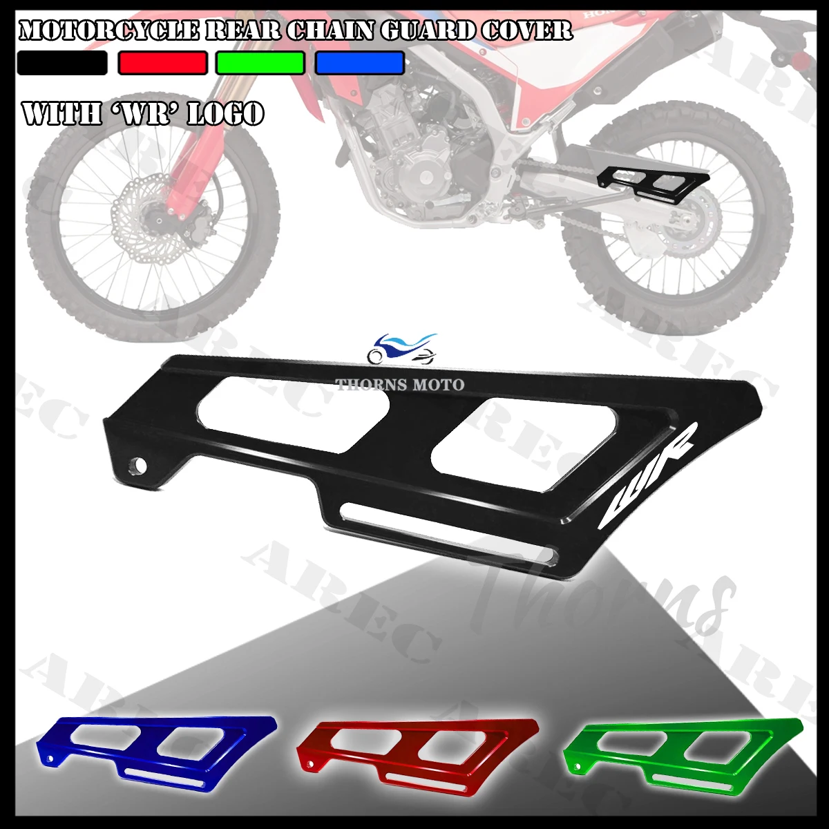 لياماها WR250R WR250X 2007-2017 WR 250R WR 250X “WR” شعار دراجة نارية الملحقات CNC سلسلة غطاء حماية كعب الحرس