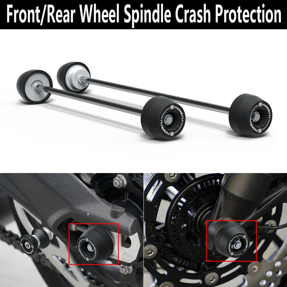 For Triumph Trident 660 2021-2023 Tiger Sport 660 2022-2023 Front Rear Wheel Spindle Crash Protection