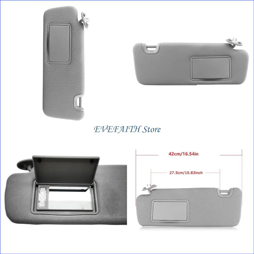 

124B 74320-0E074-A0 Left/Right Sunshield Sunvisor with Makeup Glass