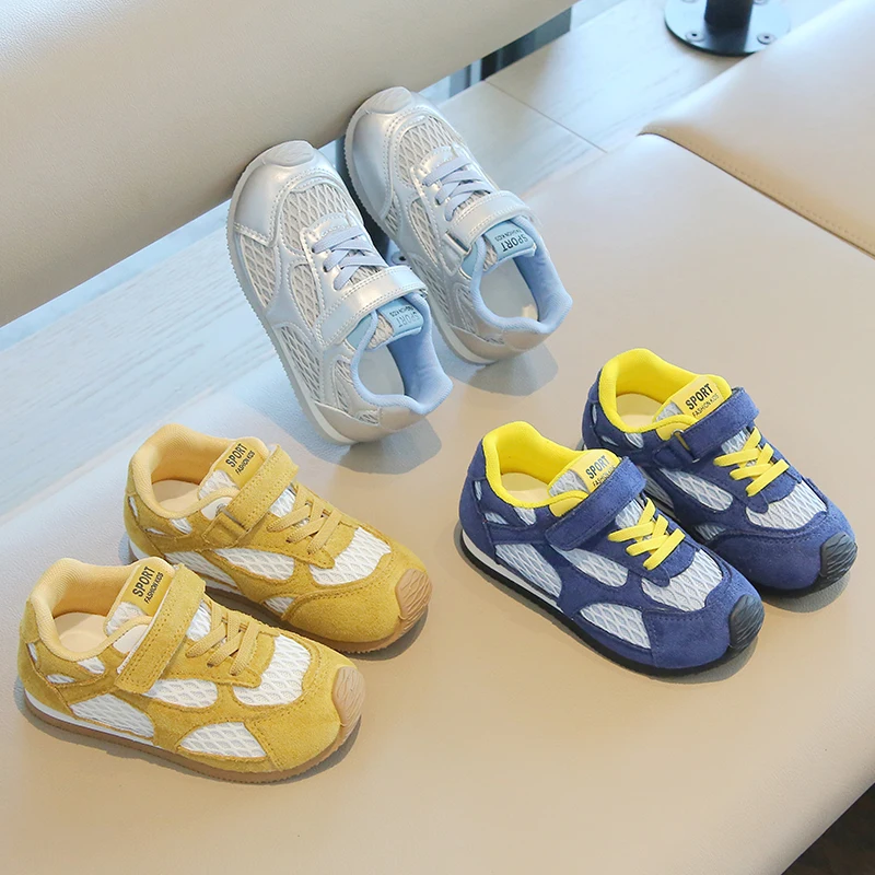 

Children's Shoes Boys Girls Outdoors Running Shoes Breathable Non-slip Kids Sport Tennis School Casual Fashion Students Sneakers