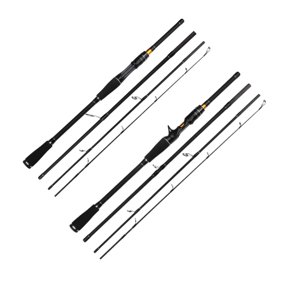 

4-section Fishing Rod Travel Rod Carbon Portable Fishing Pole Casting/Spinning Fish Pole Lure Weight 10-25g 180cm/210cm(70.87inc