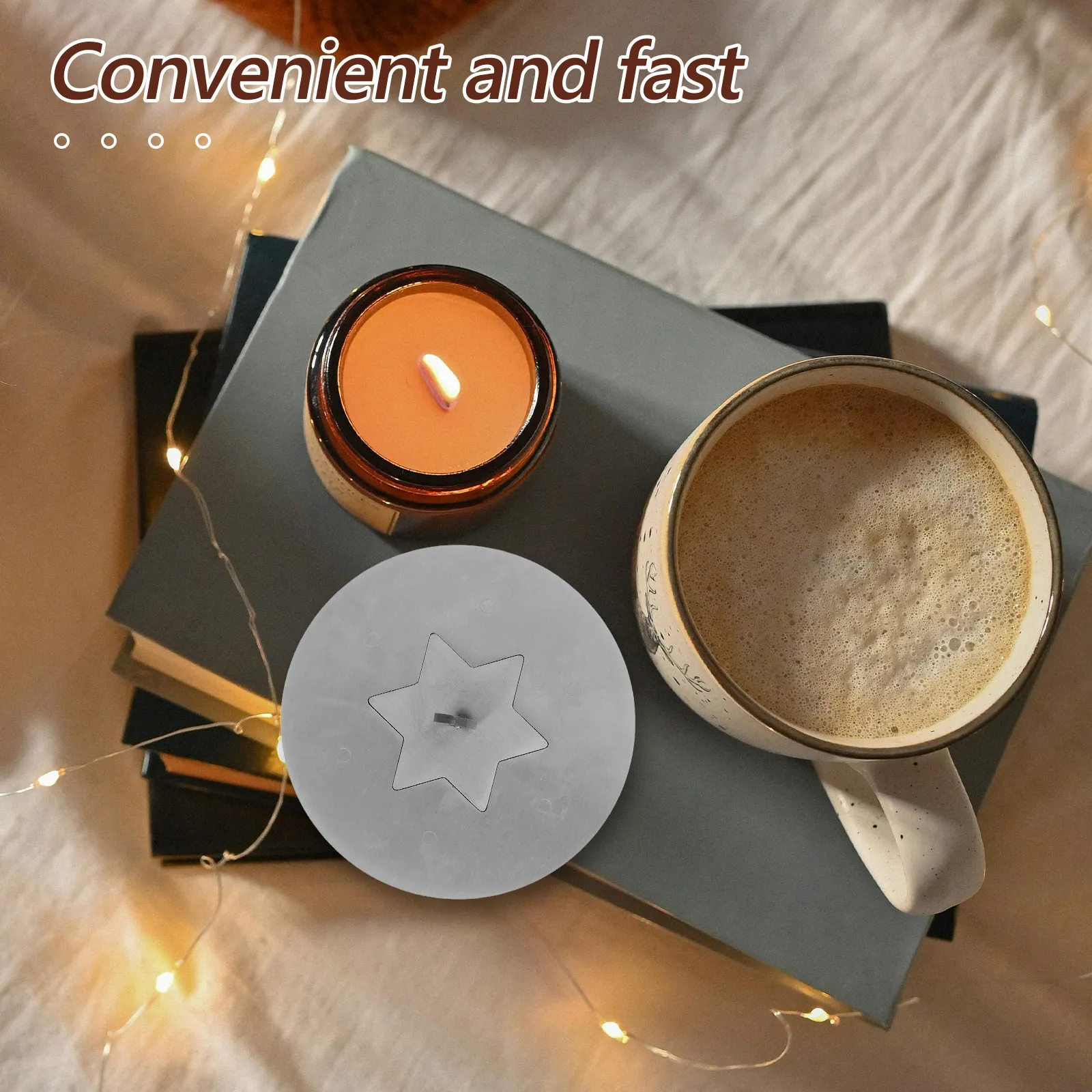 Stainless Steel Snuffer Creative Windproof Extinguisher Safe Handle for Scented Jar Tea Light Candles Home