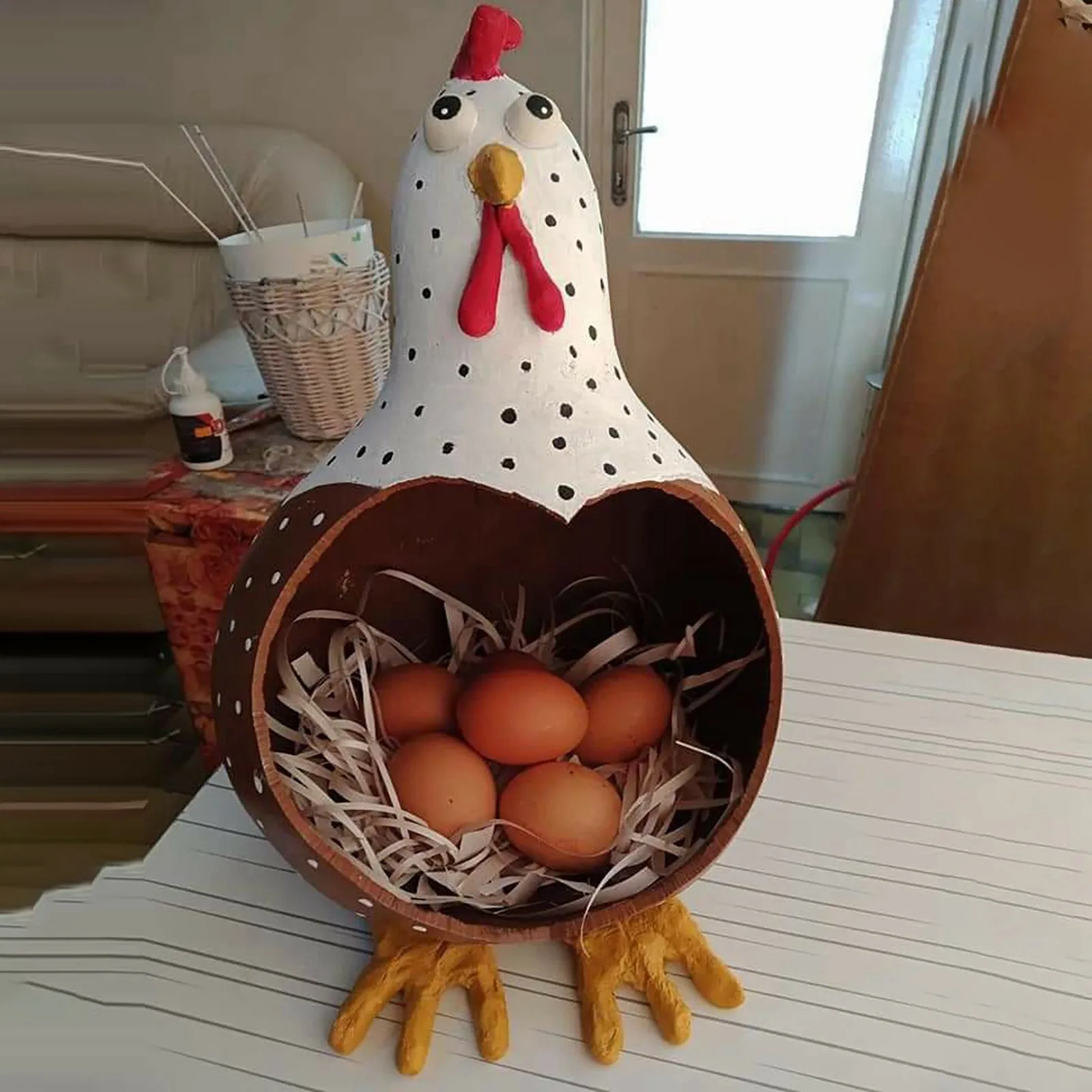 Creative Elegant Farmhouse Egg Storage Fresh Egg Storage Convenient Egg Storage Handmade Excellent Collection Ornament Bulk 2024