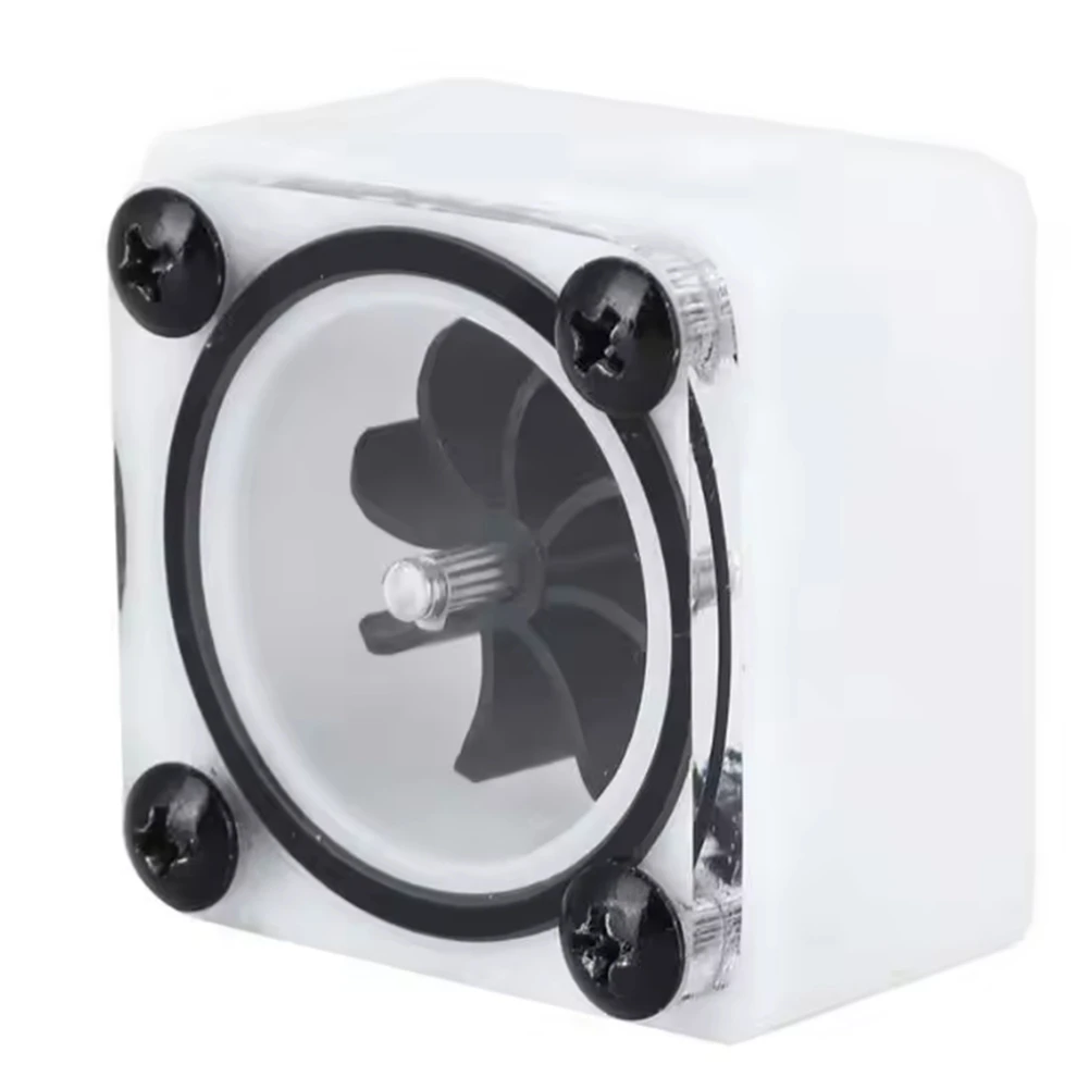 DT[Set of ]D594-PC Fans Meter G1/4 Thread Revolving Speed Water Cooling Meter Indicator for PC Water Cooling System 2 Way