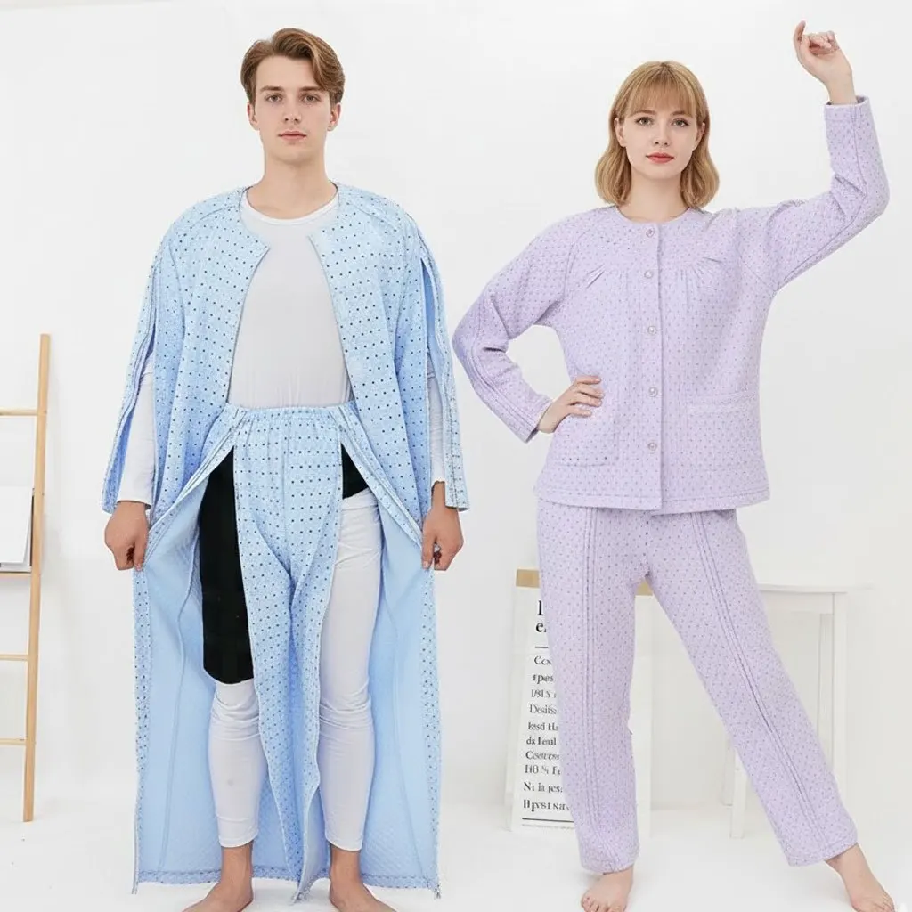 

Easy-Dress Adaptive Trousers: Full Side-Zip Lightweight Pants for Seniors, Wheelchair Users & Disability Care (Spring/Summer)