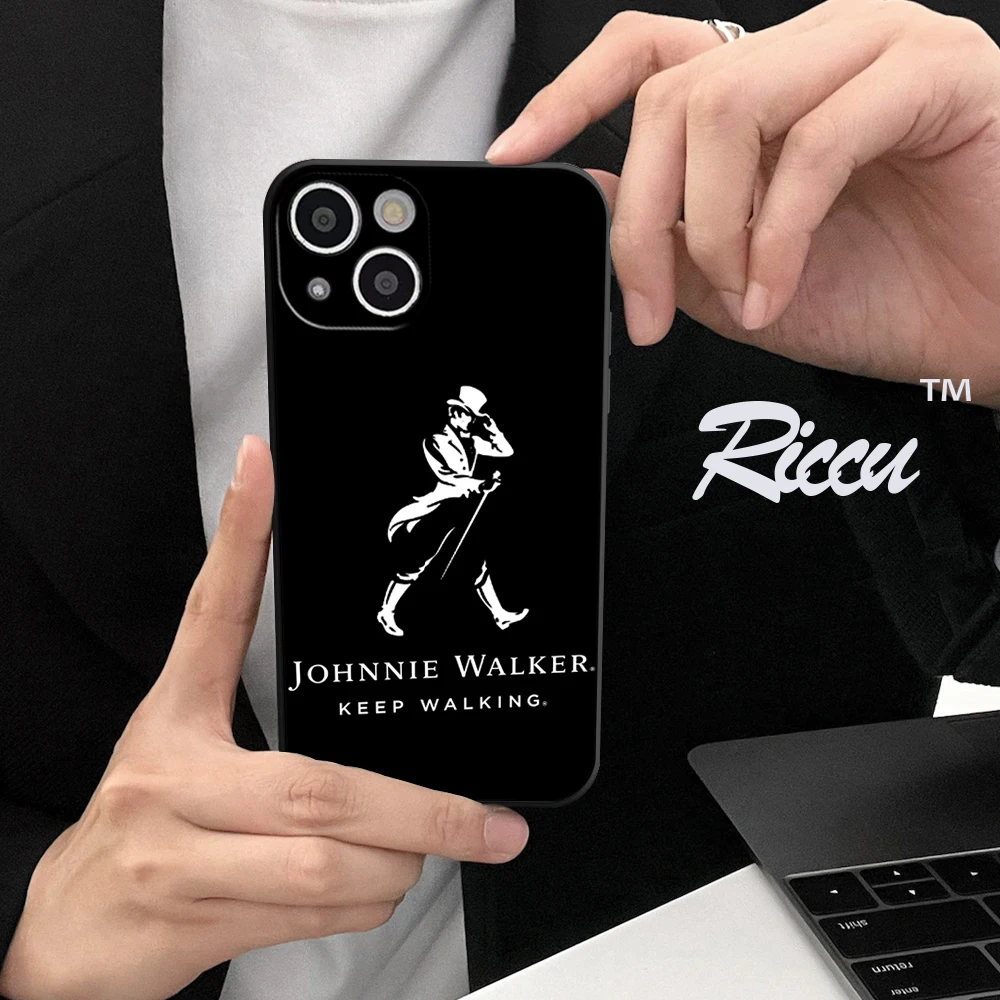 RICCU FOR IPhone 14 Johnnie Walker Logo Phone Case IPhone 14 11 12 Pro 8 7 Plus X 13 Pro MAX SE2020 6 Plus XR XS 13 Covers