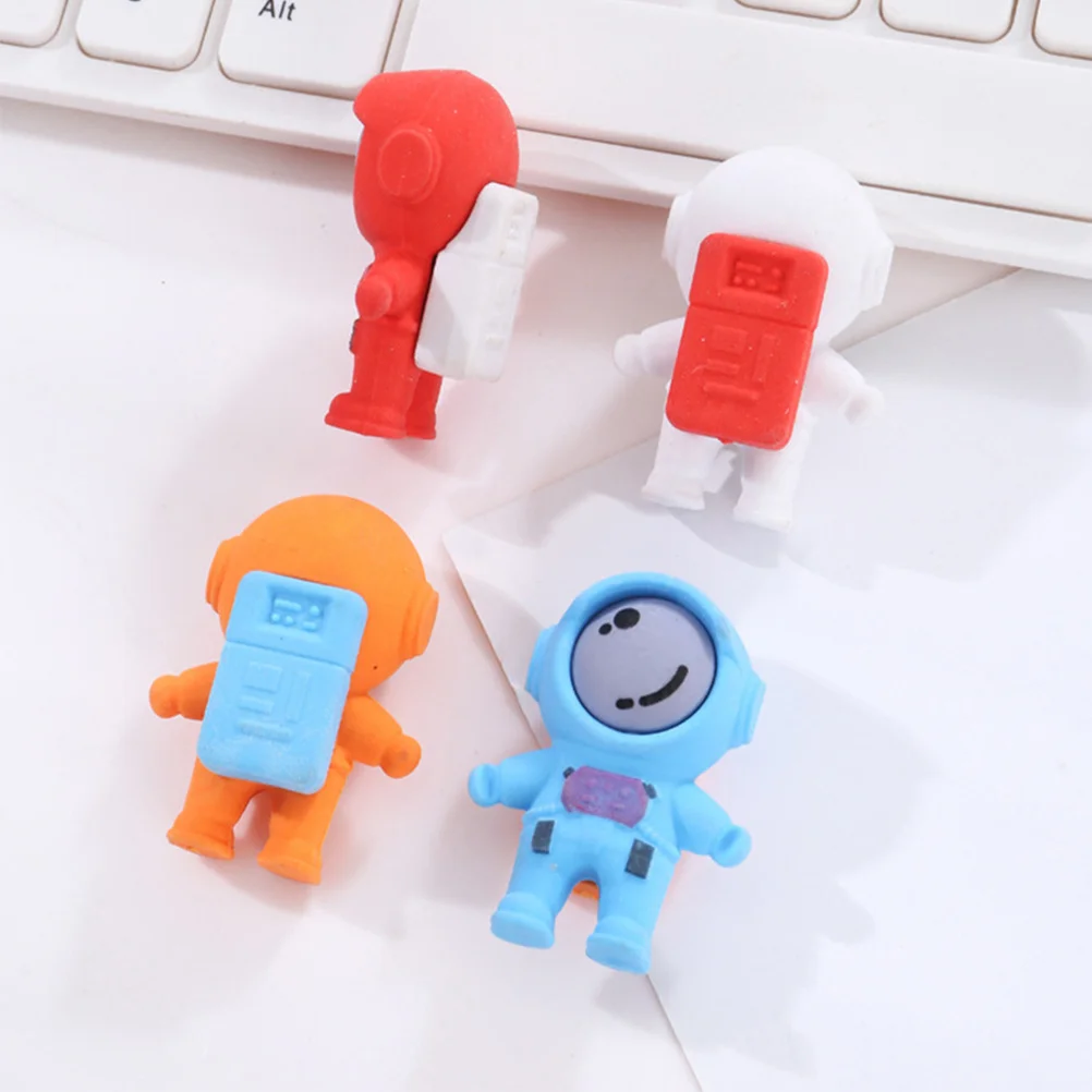 

18pcs Astronaut Soft Pencil Eraser For Kids Space School Mini Erasers Supplies Mini Erasers Classroom Party Favors