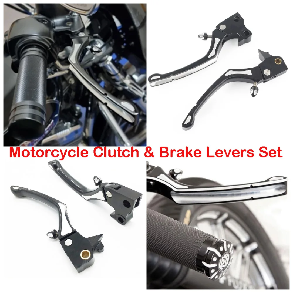 

Fit for Harley Davidson 1200 883 XL Sportster XL1200 XL883 2004-2013 Motorcycle Brake & Clutch Lever Adjustable Refit Levers Set