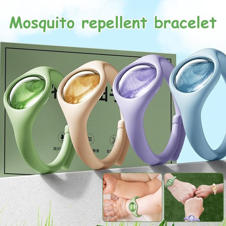  1/4PCS Mosquito Repellent Bracelet Plant Essential Oil Outdoor Camping Portable Mosquito Repellent Insect Control Bracelets Gift 