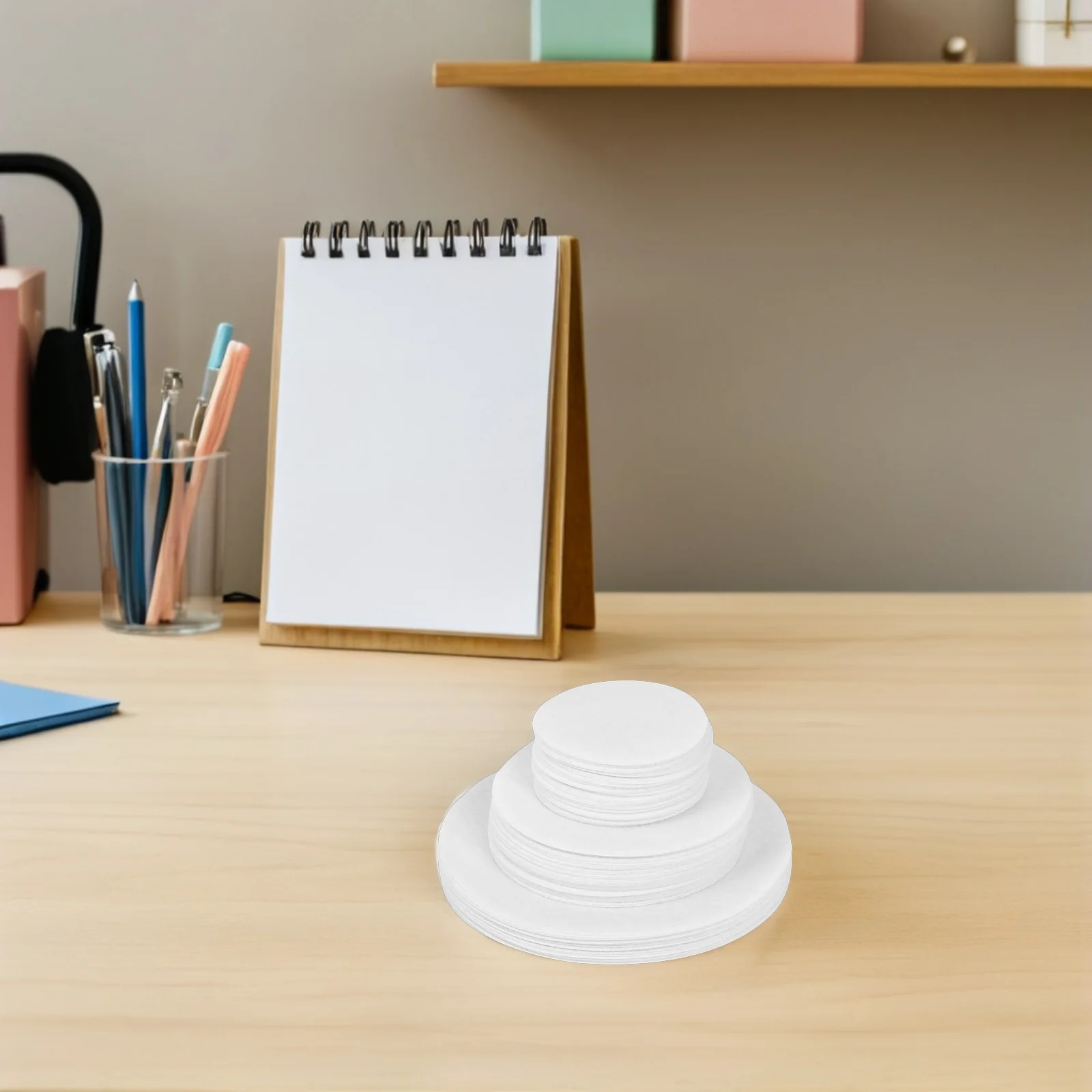 

120Pcs Felt Plate Dividers White Round Heat Resistant Pads Pot Mat Protectors Kitchen Hot Pan Separator Coasters