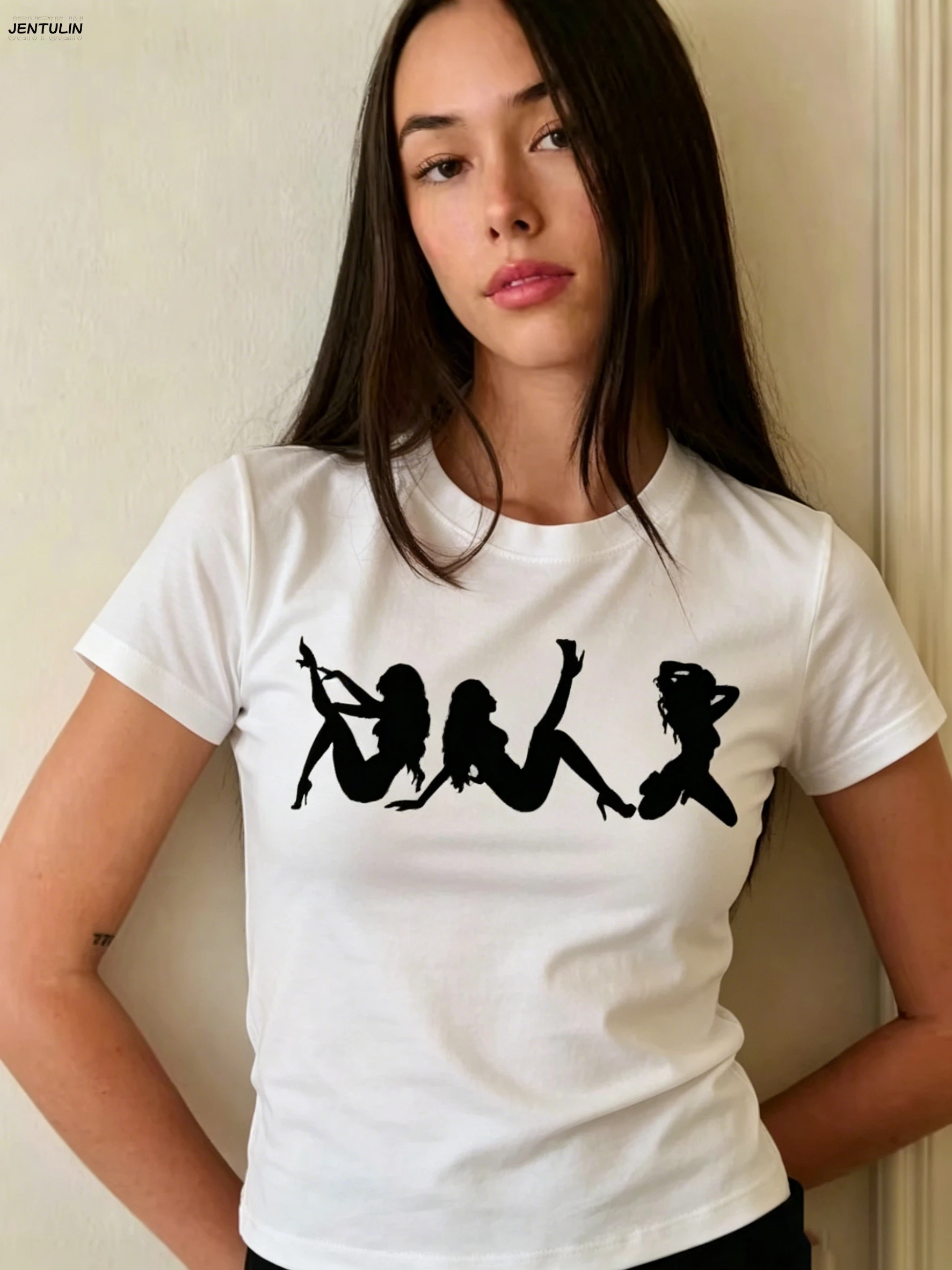 Women's T-shirts And Polos Summer Y2K Simple Print Sexy Streetwear High Street Sexy Tank Top 2000s Harajuku Casual Versatile