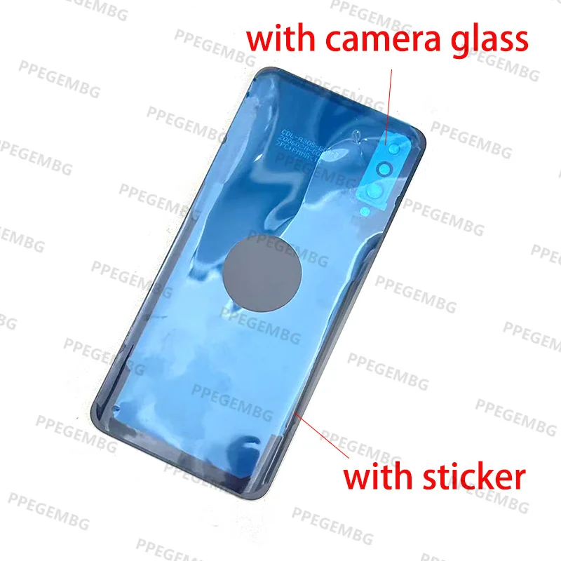 For Samsung Galaxy A30s A307 Back Battery Cover Rear Door Lid Panel chaiss Housing Case Camera Lens Ahesive Sticker Repair Parts